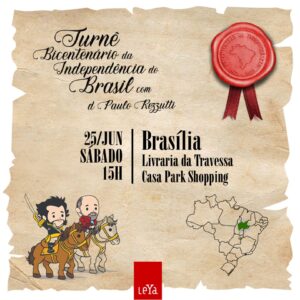 O pesquisador Paulo Rezzutti estará em Brasília no próximo dia 25/6, na Livraria da Travessa, na Casa Park Shopping, a partir das 15h.